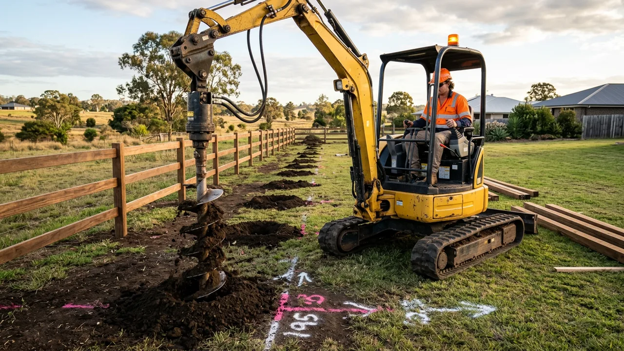 Excavator Auger Hire Toowoomba